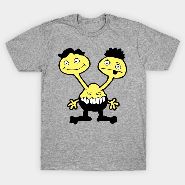 Two-Headed Funny Guy T-Shirt by Urbanic